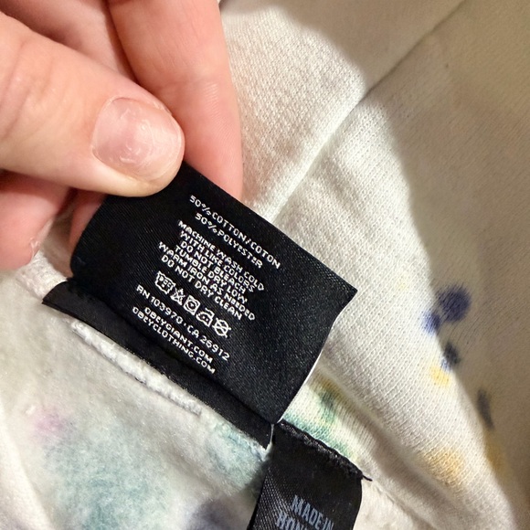 Obey White Tie Dye Printed Hoodie Large - Picture 8 of 8